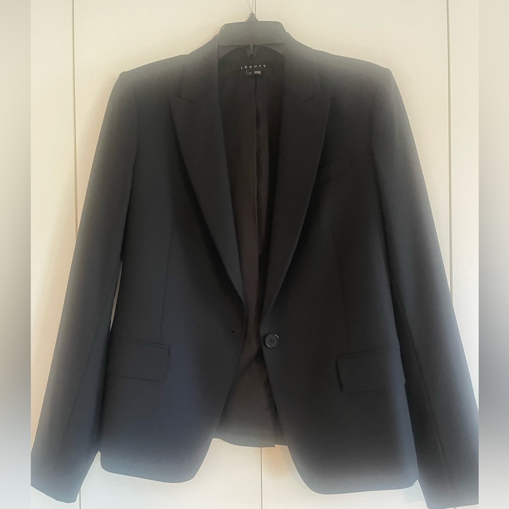 Theory black jacket size 10
